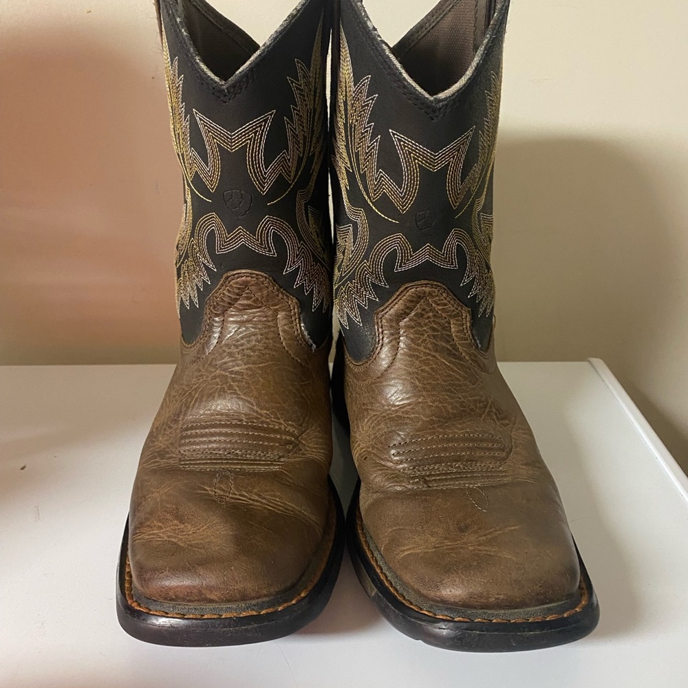 Ariat Brown and Black Western Boots